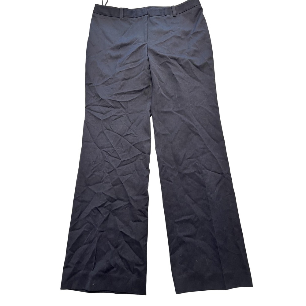 Anne Klein Pants Womens 12 Midnight Sky Dress Trousers Straight Leg Stretch